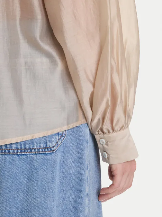 ViCOLO Bluzka TF0256 Beżowy Regular Fit