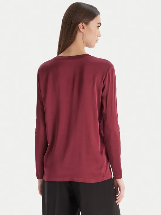 ViCOLO Bluzka TF0244 Bordowy Regular Fit