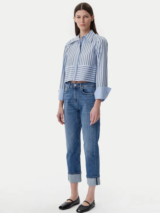 ViCOLO Jeansy DD5059 Niebieski Straight Leg