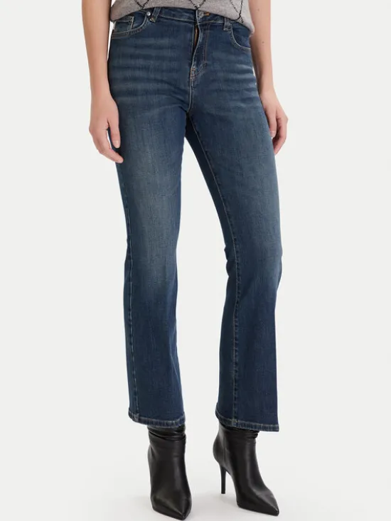 ViCOLO Jeansy DF5102 Niebieski Bootcut Fit