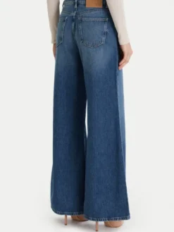 ViCOLO Jeansy DF5159 Niebieski Wide Leg