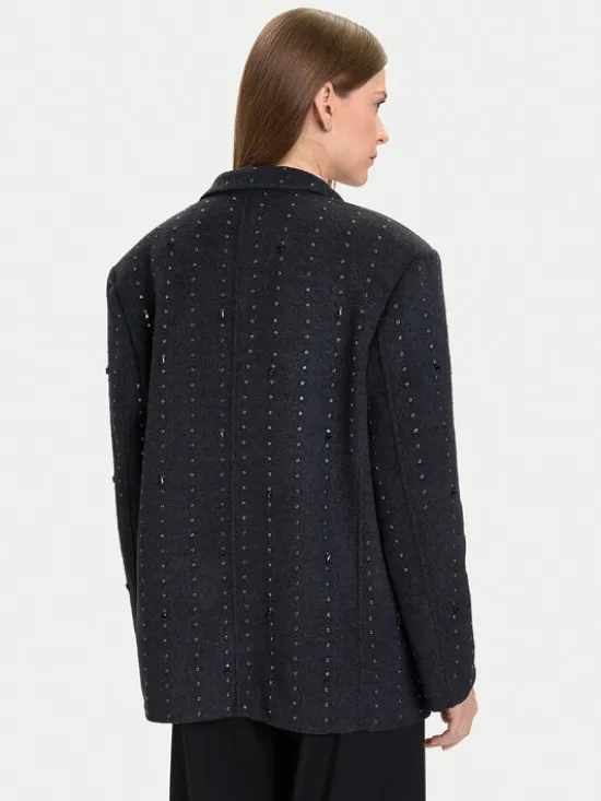 ViCOLO Marynarka TF0032 Szary Regular Fit