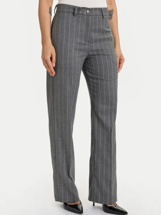 ViCOLO Spodnie materiałowe TF0232 Szary Regular Fit