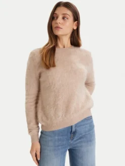 ViCOLO Sweter 22066F Beżowy Regular Fit