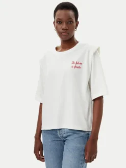 ViCOLO T-Shirt RD0013 Biały Regular Fit