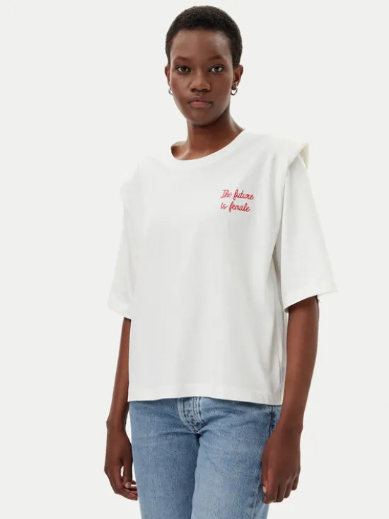ViCOLO T-Shirt RD0013 Biały Regular Fit