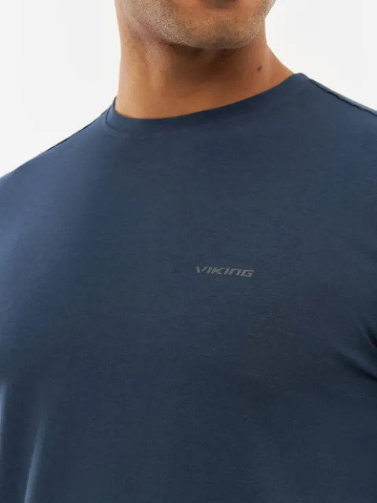 Viking Koszulka techniczna Harvi Bamboo Man Granatowy Regular Fit