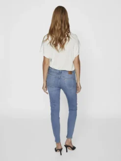Vila Jeansy Sarah 14094341 Niebieski Skinny Fit