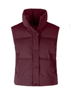Volcano Bezrękawnik V-ELARISA Fioletowy Regular Fit