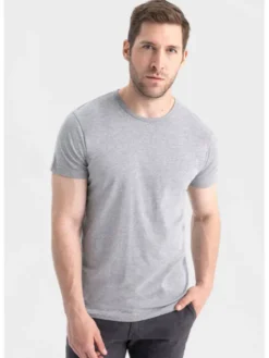 Volcano Komplet t-shirtów T-CLONE Biały Slim Fit