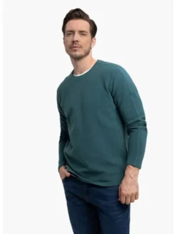 Volcano Longsleeve L-FAR Niebieski Regular Fit