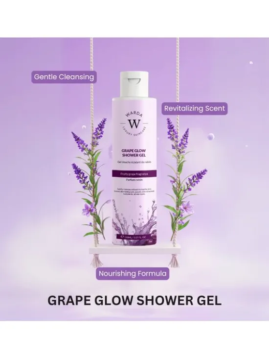 Warda Skincare Grape Glow Shower Gel 150 ml Żel pod prysznic