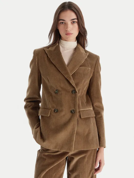 Weekend Max Mara Marynarka Katanga 2525046062 Brązowy Regular Fit