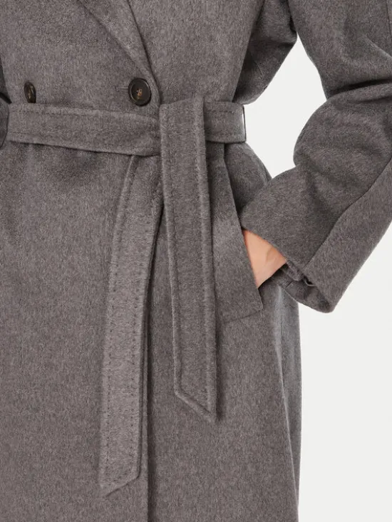 Weekend Max Mara Płaszcz przejściowy Cascia 2525016072 Szary Regular Fit