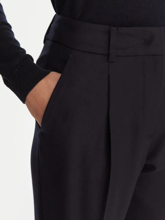 Weekend Max Mara Spodnie materiałowe Caldaia 2525136152 Granatowy Regular Fit