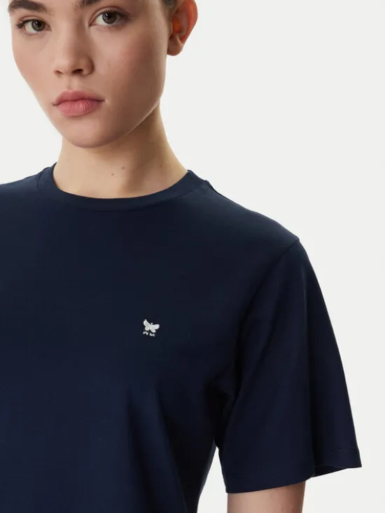 Weekend Max Mara T-Shirt Venaco 2615971031 Granatowy Relaxed Fit