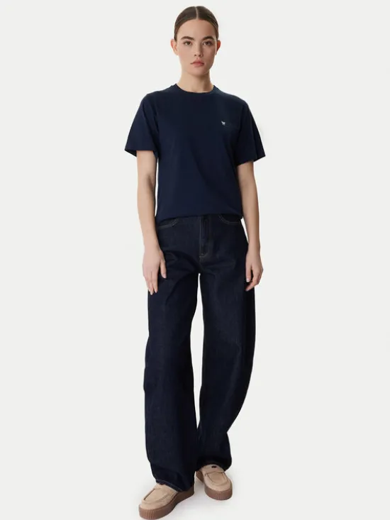 Weekend Max Mara T-Shirt Venaco 2615971031 Granatowy Relaxed Fit