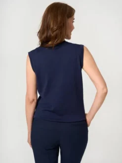 Willsoor Kamizelka 72074 Granatowy Regular Fit