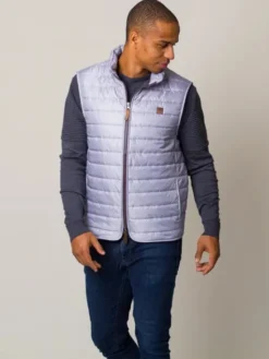 Willsoor Kamizelka 11910 Srebrny Regular Fit