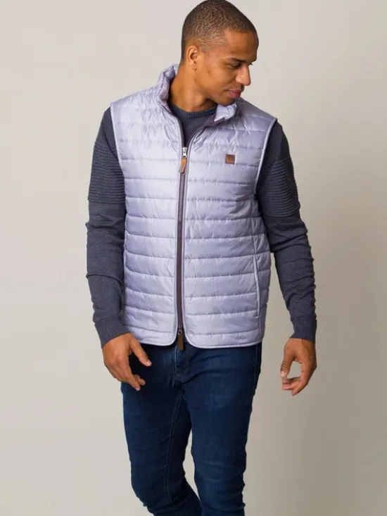 Willsoor Kamizelka 11910 Srebrny Regular Fit