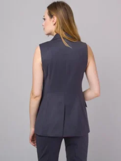 Willsoor Kamizelka 67332 Szary Regular Fit