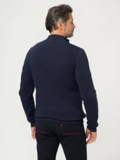 Willsoor Kardigan 71419 Granatowy Regular Fit