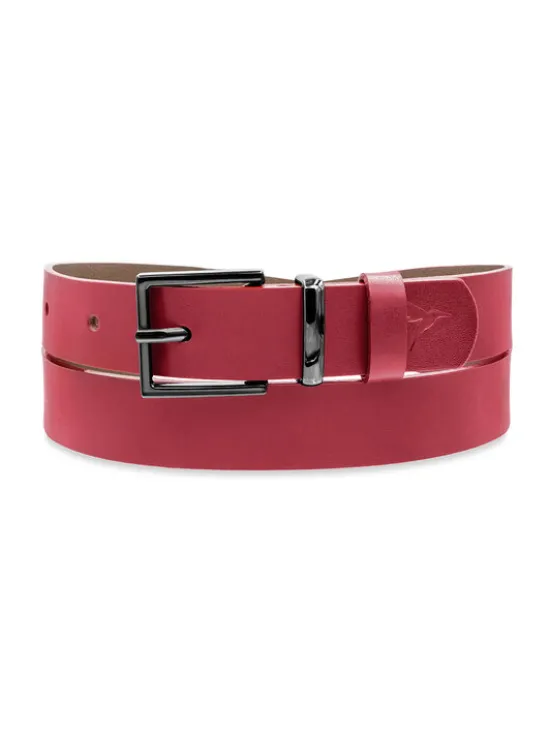 Willsoor Pasek Damski 15316 Bordowy