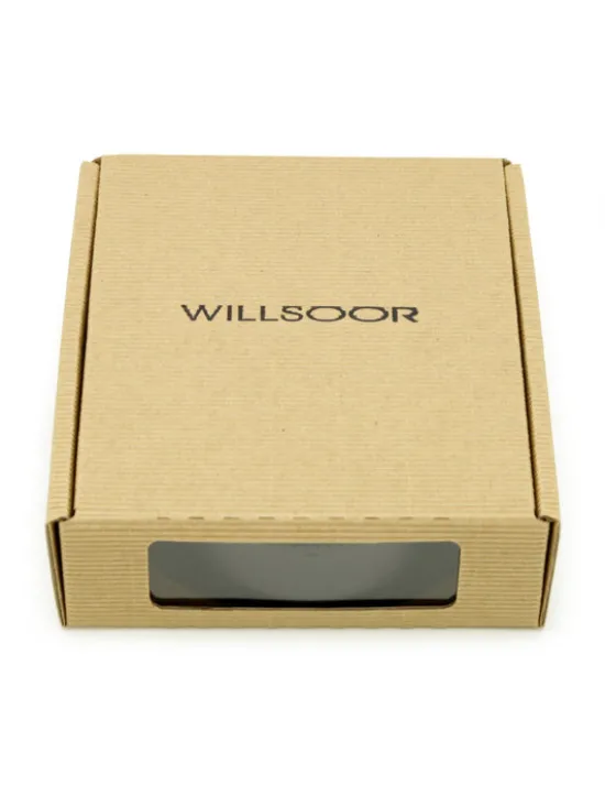 Willsoor Pasek Męski 14450 14451 14452 Czarny