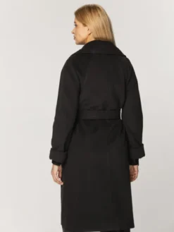 Willsoor Płaszcz przejściowy 65373-65374 Czarny Regular Fit