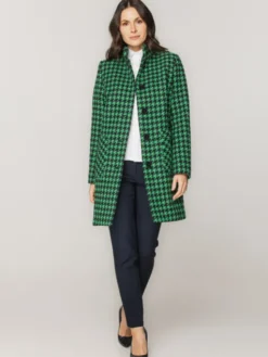 Willsoor Płaszcz przejściowy 67415 Zielony Regular Fit