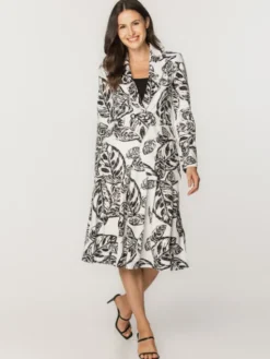 Willsoor Spódnica 67821 Czarny Flared Fit