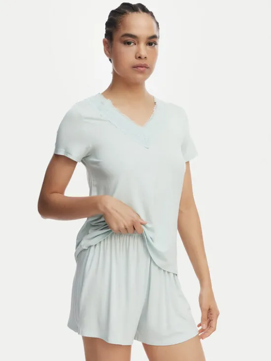 Ysabel Mora Piżama 10823 Zielony jasny Regular Fit